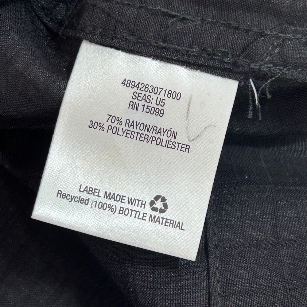Covington Mens XXL Black Onyx Grid Short Sleeve Button Down Shirt NWT New - Picture 7 of 9